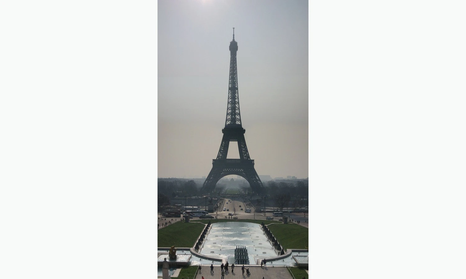 The Eiffel Tower rising near the Seine River in Paris